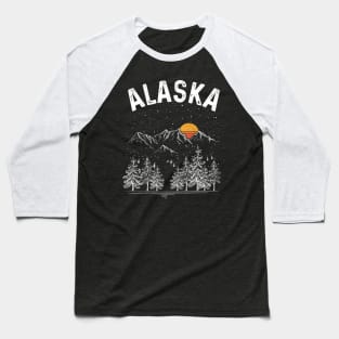 Vintage Retro Alaska State Baseball T-Shirt